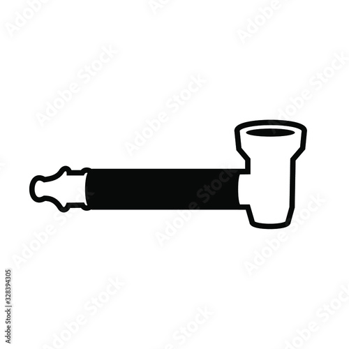 Vector illustration of a bong. Device for smoking marijuana.