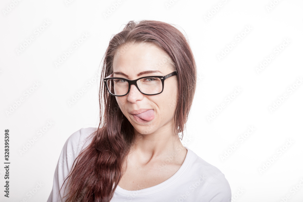 young brunette architect woman with glasses young brunette architect woman with glasses