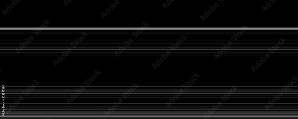 Fototapeta premium Abstract dark background composed of horizontal lines - black and white stripes - stylized illustration