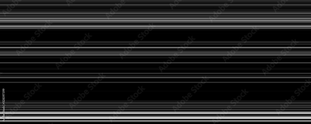 Abstract dark background composed of horizontal lines - black and white stripes - stylized illustration