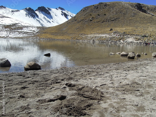 Amazing Landscape in Nevado de Toluca, México. Mountains And Snow