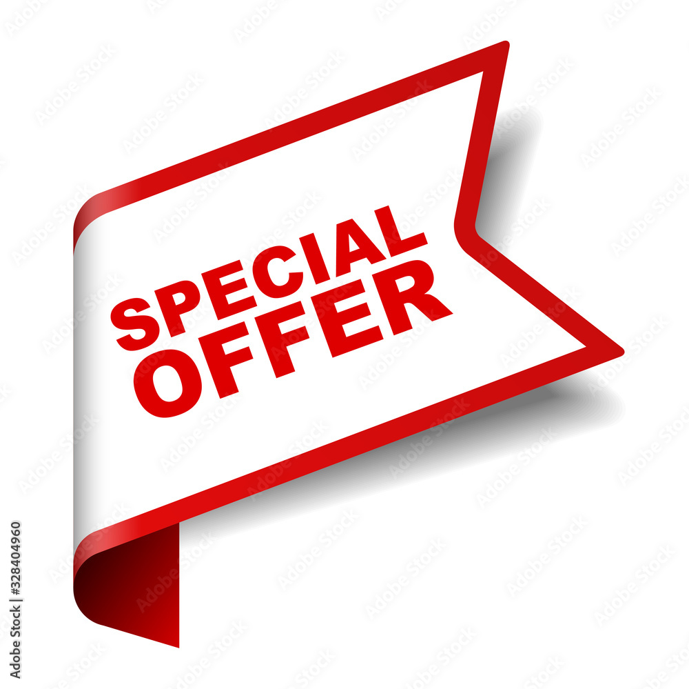 © Michal Hubka - red vector banner special offer © Michal Hubka - red vector banner special offer