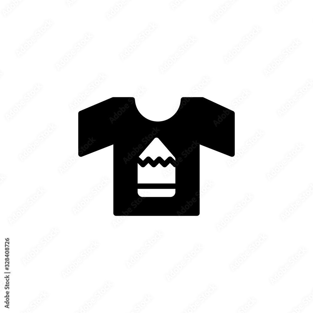 creative shirt icon. online learning and course icon. Perfect for application, web, logo and presentation template. icon design solid style creative shirt icon. online learning and course icon. Perfect for application, web, logo and presentation template. icon design solid style