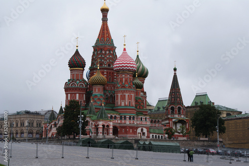 Historic building, architecture in Moscow, Russia.