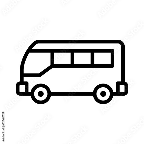 Bus icon line style