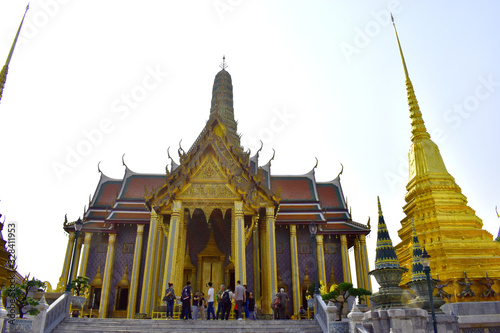  Grand palace and Wat Phrasrirattana Sasadaram (Wat Phra Kaew) the Temple of the Emerald Buddha photo