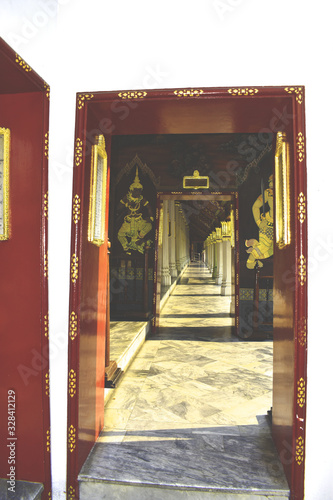  Grand palace and Wat Phrasrirattana Sasadaram (Wat Phra Kaew) the Temple of the Emerald Buddha photo