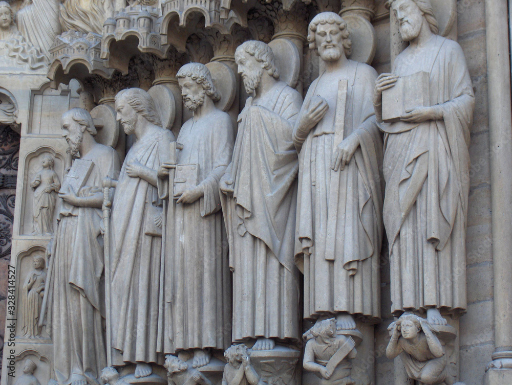 Stone Carvings at Notre Dame Cathedral