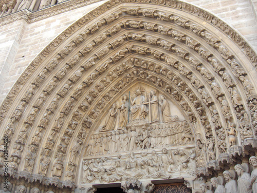 Stone Archway at Notre Dame Cathedral