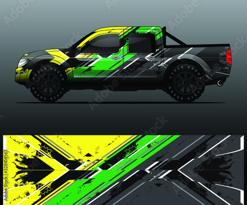 truck decal graphic wrap vector  abstract background