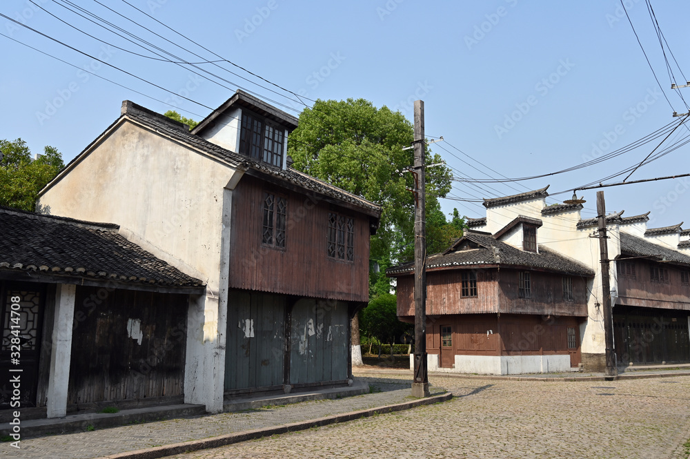 The old buildings of classical houses in Shanghai, China