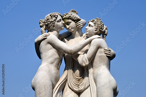 Roman female body art sculpture photo