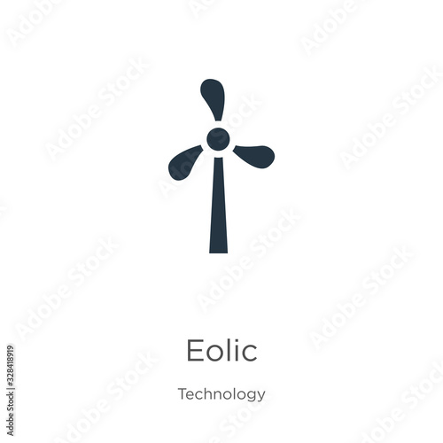 Eolic icon vector. Trendy flat eolic icon from technology collection isolated on white background. Vector illustration can be used for web and mobile graphic design, logo, eps10 photo