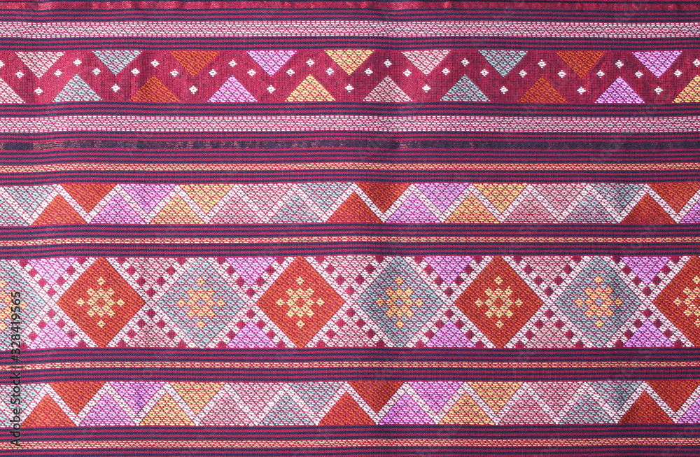 Pattern texture Thailand of native cloth. Pattern texture Thailand of native cloth.
