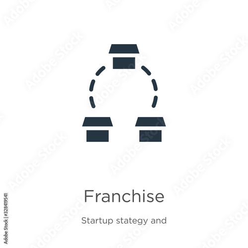 Franchise icon vector. Trendy flat franchise icon from startup collection isolated on white background. Vector illustration can be used for web and mobile graphic design, logo, eps10