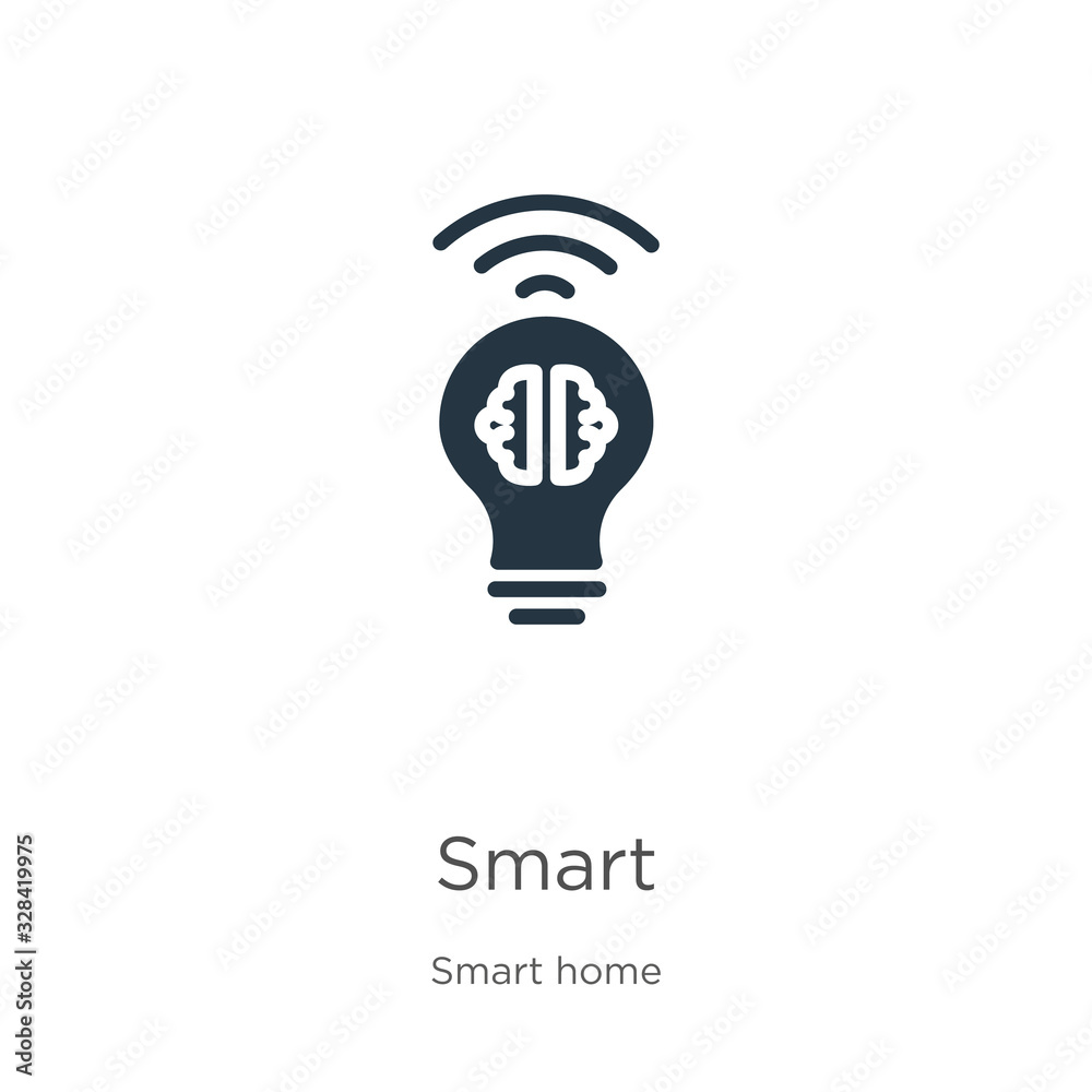 Smart icon vector. Trendy flat smart icon from smart house collection isolated on white background. Vector illustration can be used for web and mobile graphic design, logo, eps10 Smart icon vector. Trendy flat smart icon from smart house collection isolated on white background. Vector illustration can be used for web and mobile graphic design, logo, eps10