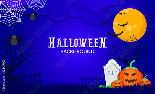 Happy hallowen dark background vectors & stock photos