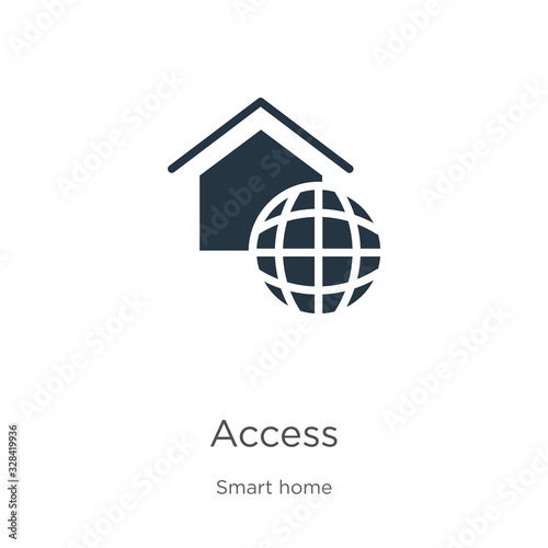 Access icon vector. Trendy flat access icon from smart house collection isolated on white background. Vector illustration can be used for web and mobile graphic design, logo, eps10