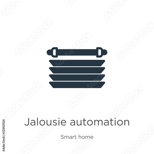 Jalousie automation icon vector. Trendy flat jalousie automation icon from smart home collection isolated on white background. Vector illustration can be used for web and mobile graphic design, logo,