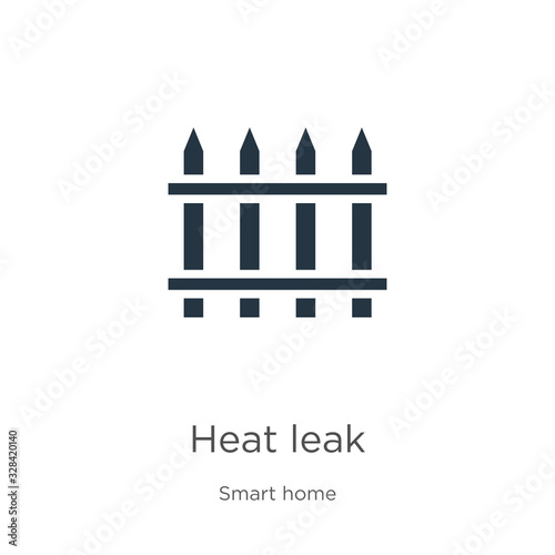 Heat leak icon vector. Trendy flat heat leak icon from smart home collection isolated on white background. Vector illustration can be used for web and mobile graphic design, logo, eps10 © Premium Art