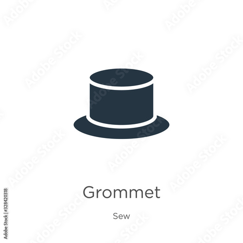 Grommet icon vector. Trendy flat grommet icon from sew collection isolated on white background. Vector illustration can be used for web and mobile graphic design, logo, eps10