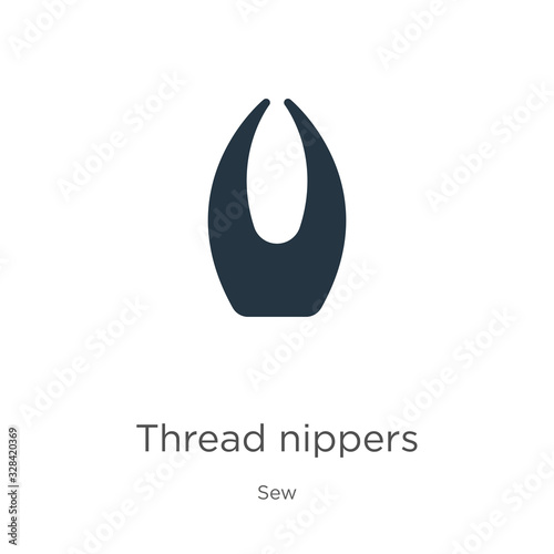 Thread nippers icon vector. Trendy flat thread nippers icon from sew collection isolated on white background. Vector illustration can be used for web and mobile graphic design, logo, eps10