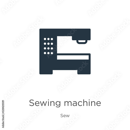 Sewing machine icon vector. Trendy flat sewing machine icon from sew collection isolated on white background. Vector illustration can be used for web and mobile graphic design, logo, eps10