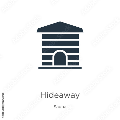 Hideaway icon vector. Trendy flat hideaway icon from sauna collection isolated on white background. Vector illustration can be used for web and mobile graphic design, logo, eps10