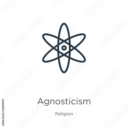 Agnosticism icon vector. Trendy flat agnosticism icon from religion collection isolated on white background. Vector illustration can be used for web and mobile graphic design, logo, eps10