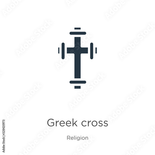 Greek cross icon vector. Trendy flat greek cross icon from religion collection isolated on white background. Vector illustration can be used for web and mobile graphic design, logo, eps10