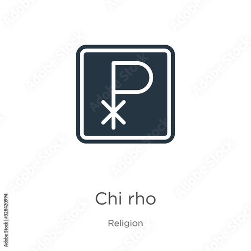 Chi rho icon vector. Trendy flat chi rho icon from religion collection isolated on white background. Vector illustration can be used for web and mobile graphic design, logo, eps10 photo