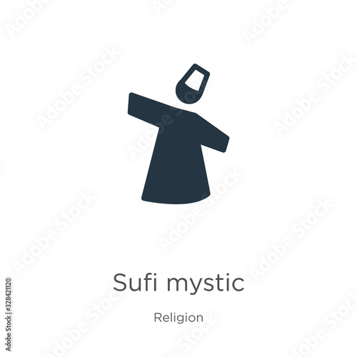 Sufi mystic icon vector. Trendy flat sufi mystic icon from religion collection isolated on white background. Vector illustration can be used for web and mobile graphic design, logo, eps10