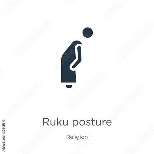 Ruku posture icon vector. Trendy flat ruku posture icon from religion collection isolated on white background. Vector illustration can be used for web and mobile graphic design, logo, eps10