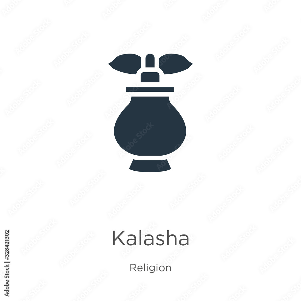 Kalasha icon vector. Trendy flat kalasha icon from religion collection isolated on white background. Vector illustration can be used for web and mobile graphic design, logo, eps10 Kalasha icon vector. Trendy flat kalasha icon from religion collection isolated on white background. Vector illustration can be used for web and mobile graphic design, logo, eps10