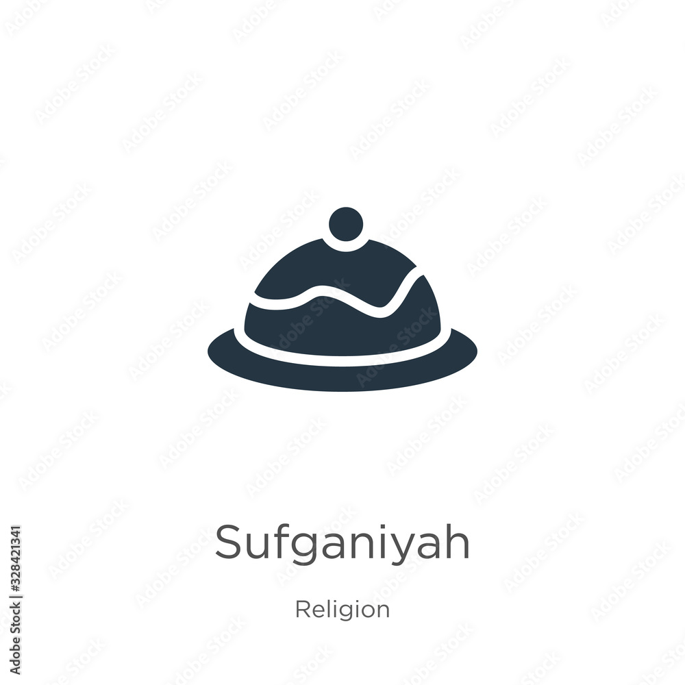 Sufganiyah icon vector. Trendy flat sufganiyah icon from religion collection isolated on white background. Vector illustration can be used for web and mobile graphic design, logo, eps10
