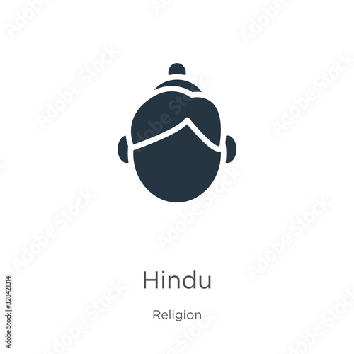 Hindu icon vector. Trendy flat hindu icon from religion collection isolated on white background. Vector illustration can be used for web and mobile graphic design, logo, eps10