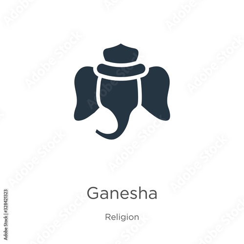 Ganesha icon vector. Trendy flat ganesha icon from religion collection isolated on white background. Vector illustration can be used for web and mobile graphic design, logo, eps10