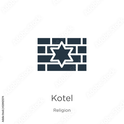 Kotel icon vector. Trendy flat kotel icon from religion collection isolated on white background. Vector illustration can be used for web and mobile graphic design, logo, eps10