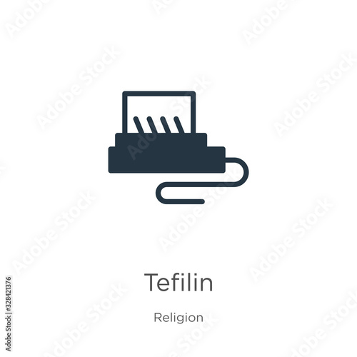 Tefilin icon vector. Trendy flat tefilin icon from religion collection isolated on white background. Vector illustration can be used for web and mobile graphic design, logo, eps10