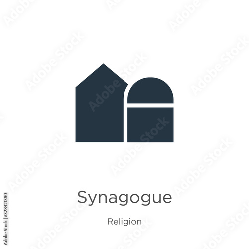 Synagogue icon vector. Trendy flat synagogue icon from religion collection isolated on white background. Vector illustration can be used for web and mobile graphic design, logo, eps10