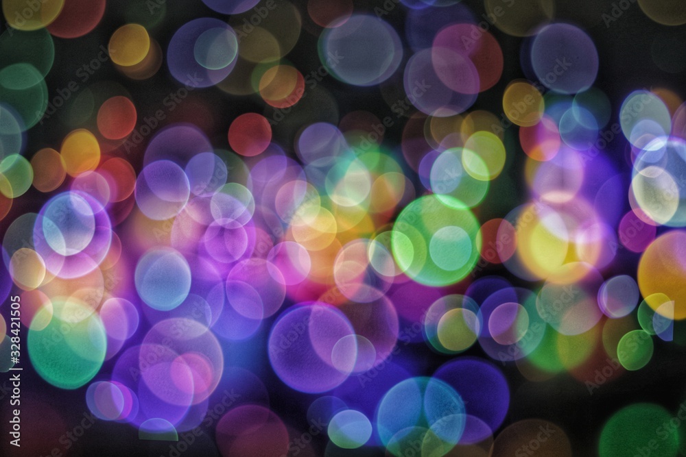 Abstract​ Light​ Muti​ Color​ Bokeh​ Background​