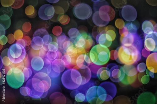 Abstract​ Light​ Muti​ Color​ Bokeh​ Background​ photo