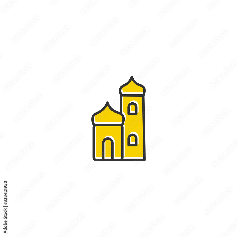template design Mosque icon is suitable for Ramadan