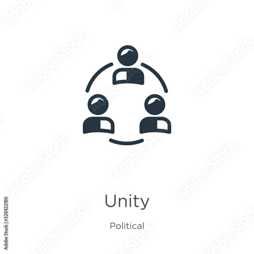 Unity icon vector. Trendy flat unity icon from political collection isolated on white background. Vector illustration can be used for web and mobile graphic design, logo, eps10