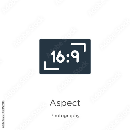Aspect icon vector. Trendy flat aspect icon from photography collection isolated on white background. Vector illustration can be used for web and mobile graphic design, logo, eps10