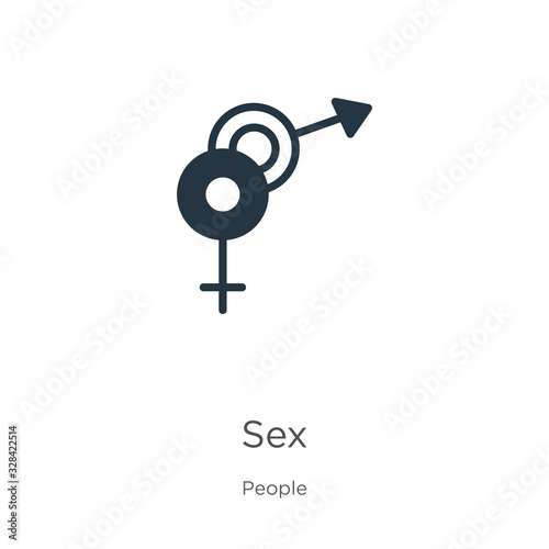 Sex icon vector. Trendy flat sex icon from people collection isolated on white background. Vector illustration can be used for web and mobile graphic design, logo, eps10