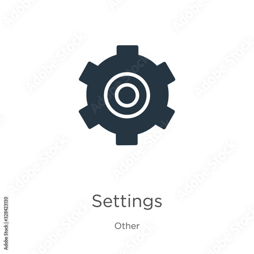 Settings icon icon vector. Trendy flat settings icon icon from other collection isolated on white background. Vector illustration can be used for web and mobile graphic design, logo, eps10