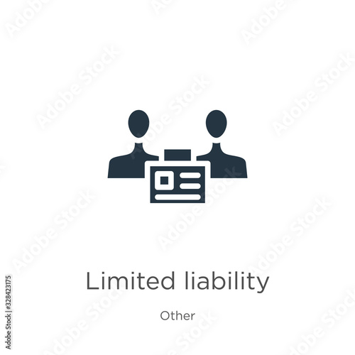 Limited liability icon vector. Trendy flat limited liability icon from other collection isolated on white background. Vector illustration can be used for web and mobile graphic design, logo, eps10
