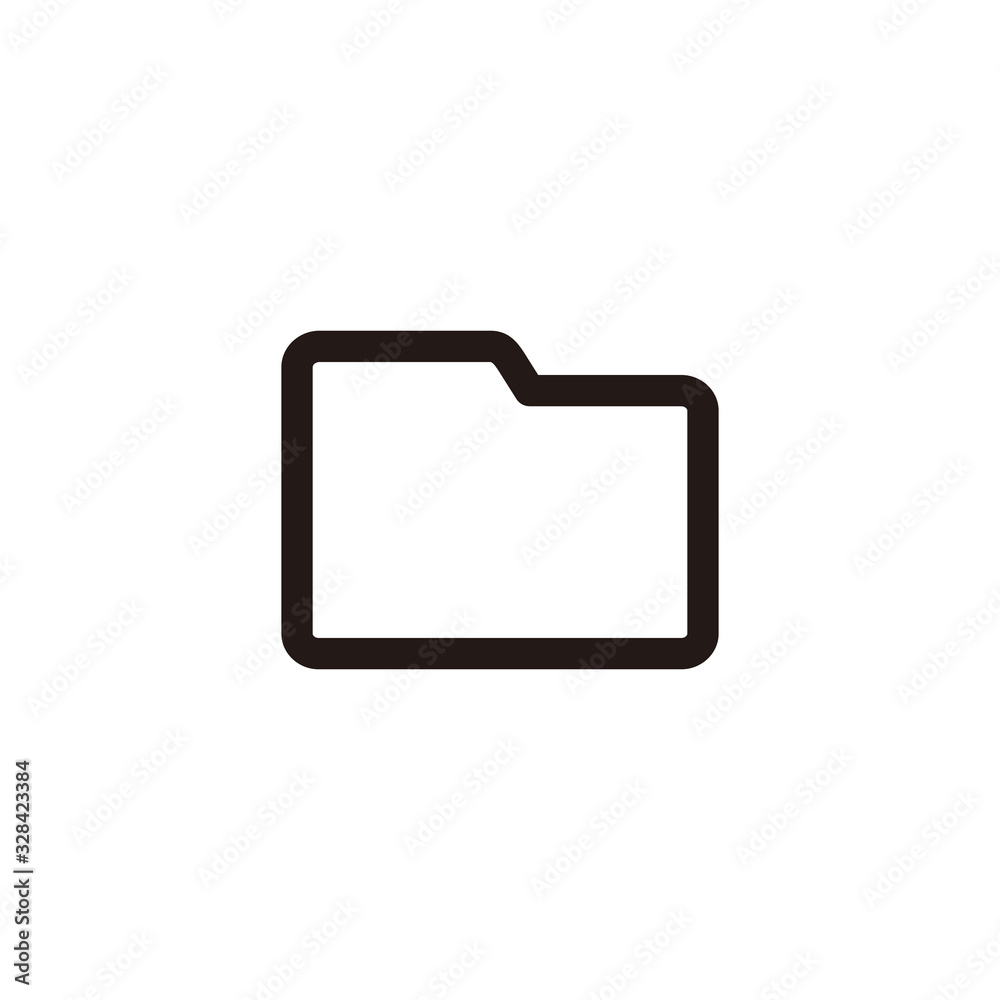 Simple folder flat icon design vector Simple folder flat icon design vector