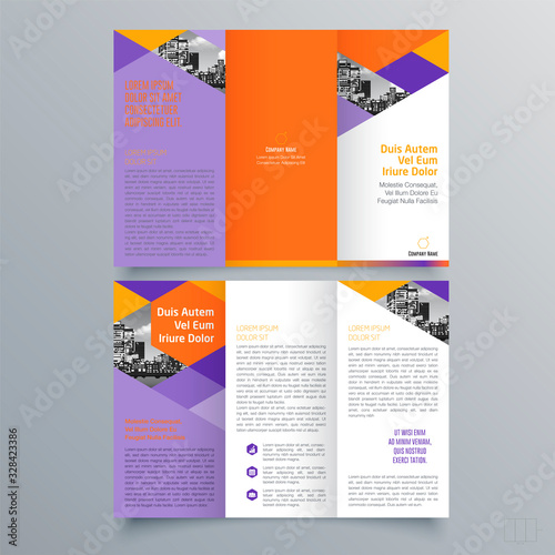Brochure design, brochure template, creative tri-fold, trend brochure